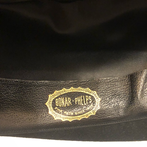 Bonar Phelps black men’s dress hat fedora 10x short brim gray feather elk red - Picture 6 of 14